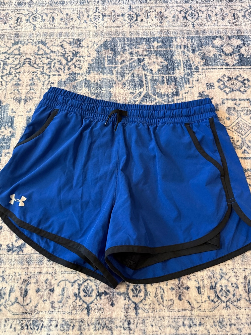 Under Armour Women’s Royal Blue Athletic Shorts with Black Trim